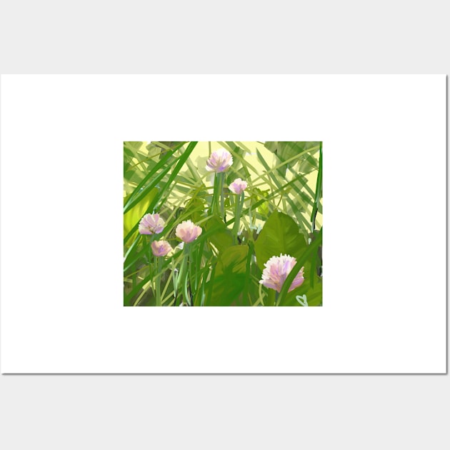 Purple Chives Wall Art by trishaclarkin